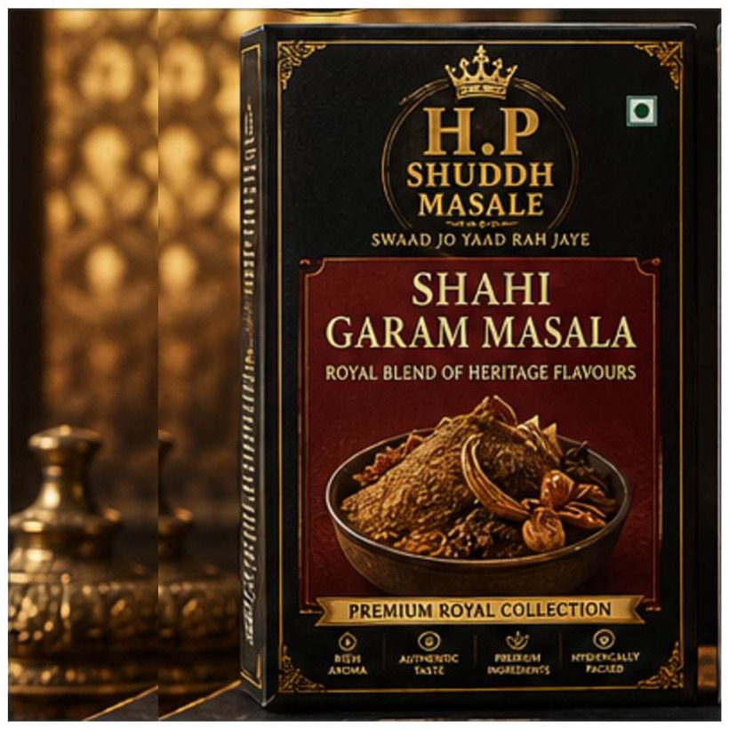 Shahi Garam Masala — H.P Shuddh Masale full packaging