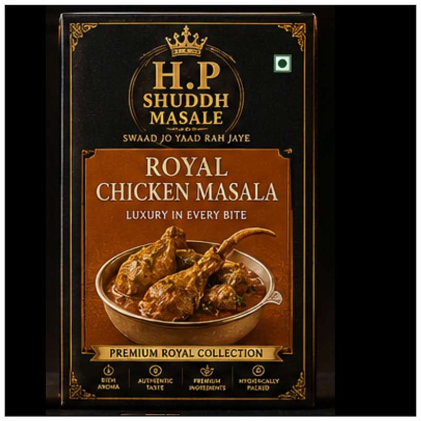 Royal Chicken Masala — H.P Shuddh Masale full packaging