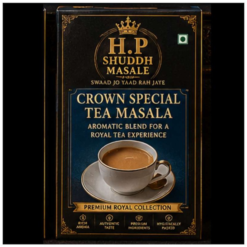 Crown Special Tea Masala — H.P Shuddh Masale full packaging